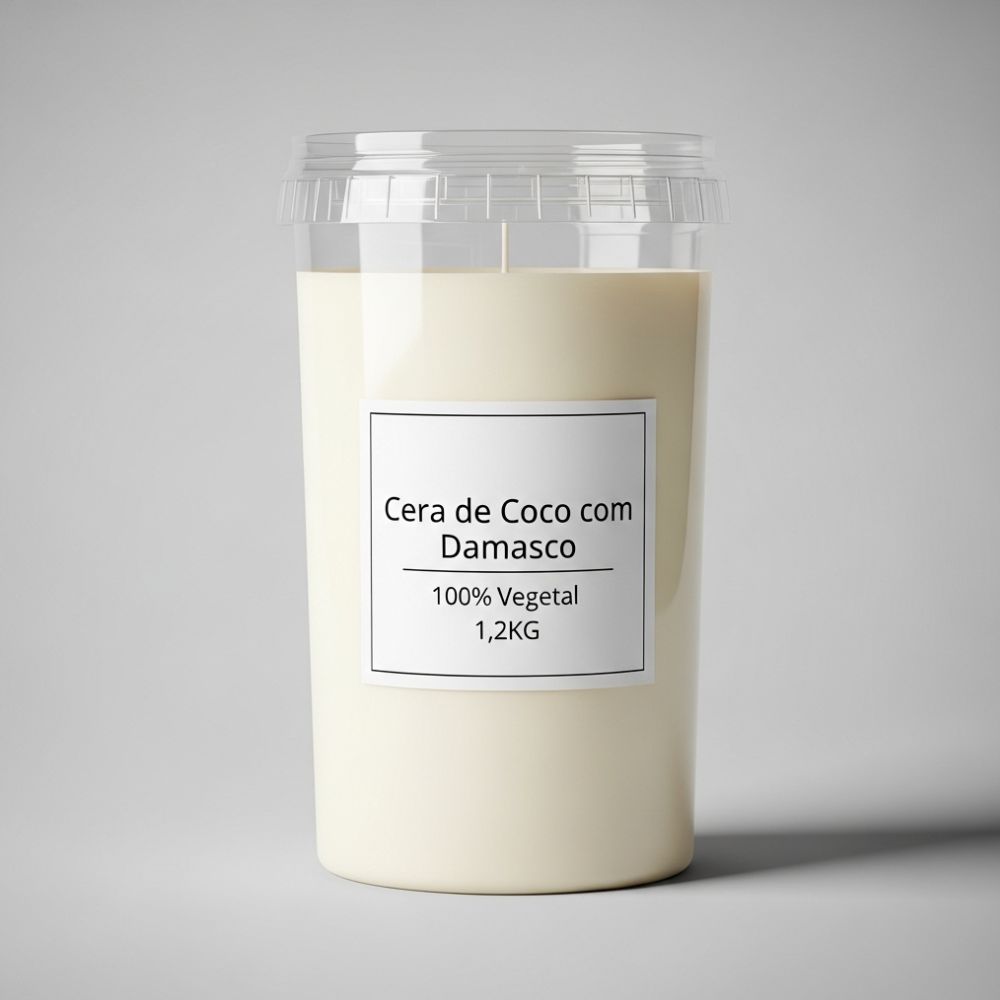 cera de coco com damasco